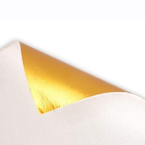 COUVERTURE ISOLANTE ADHÉSIVE DORée RÉFLÉCHISSANT 300 x 420mm (A3)