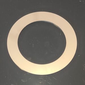 PLATINE INOX Ø110MM TROU DE 76MM