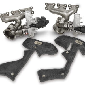 COUVERTURE ISOLANTE en carbone TURBO &amp; collecteur BMW S55 (M2compétition, M3, M4) (PAIRE)